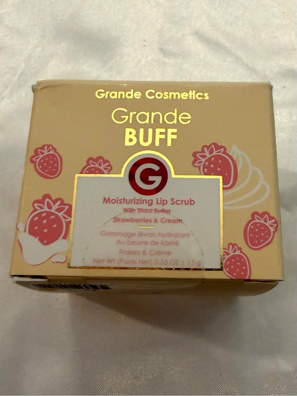 Grande Cosmetics GrandePOUT Plumping Lip Mask 15g STRAWBERRIES & CREAM New